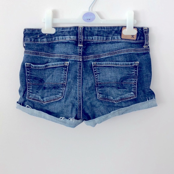 American eagle super stretch shortie denim shorts - Picture 2 of 4